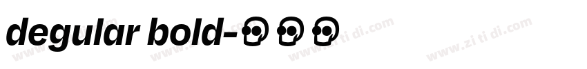 degular bold字体转换